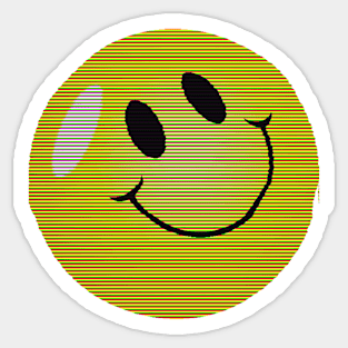 smile glitch Sticker